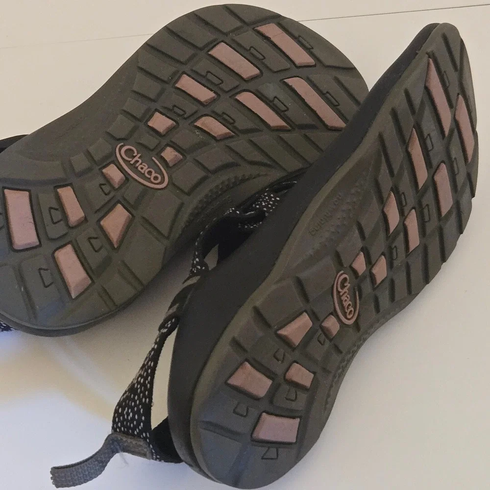 Chaco Kids Z Cloud Double Strap Sandals Black Patterned Outdoor Shoes